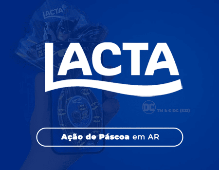 Lacta acao de pascoa em realidade aumentada
